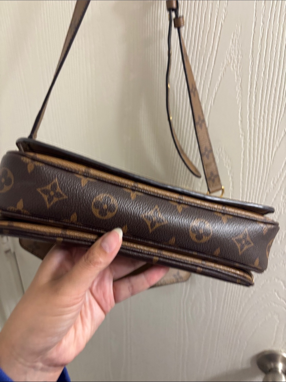 Louis Vuitton Brown Two-Tone Monogram Crossbody Bag - Picture 9 of 10